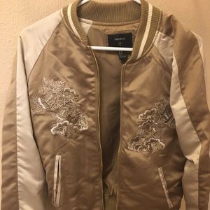 Gold bomber jacket FREE SHIPPING